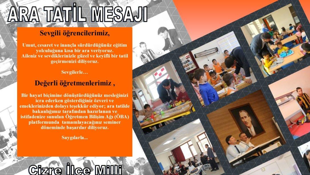 ARA TATİL MESAJI